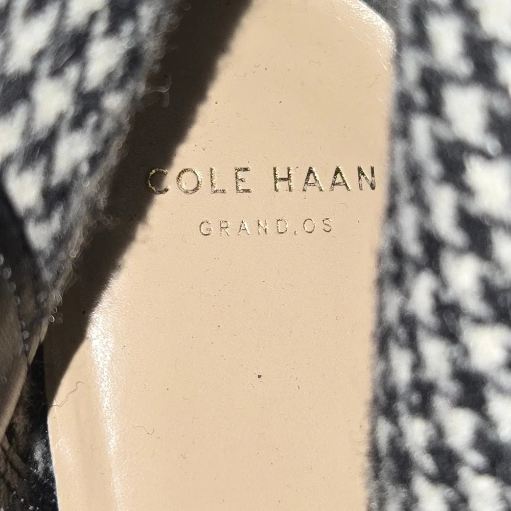 Cole Haan Grand.OS Indiana Waterproof Black Suede Knee High Boots D42391 Size 9B
